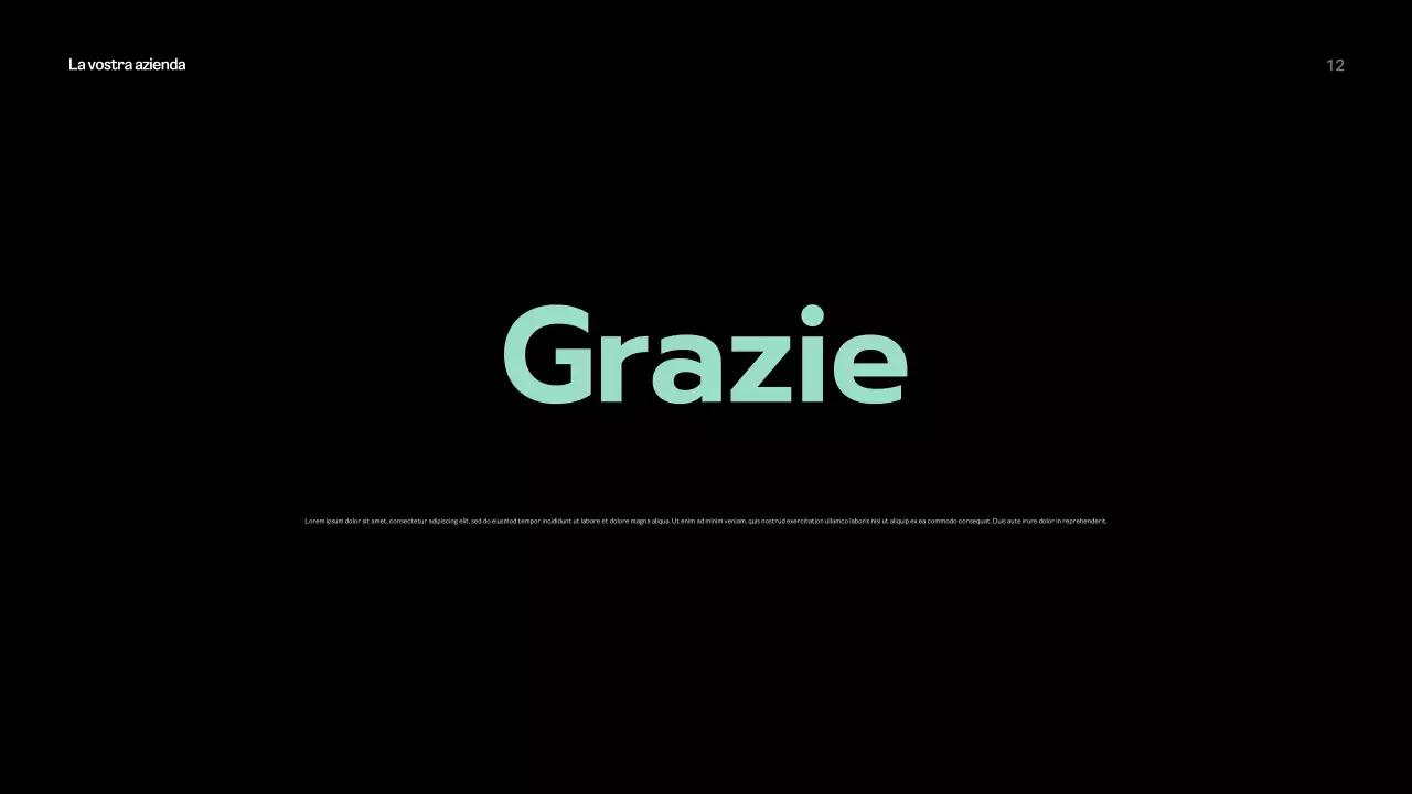 Menta Presentazione aziendale moderna