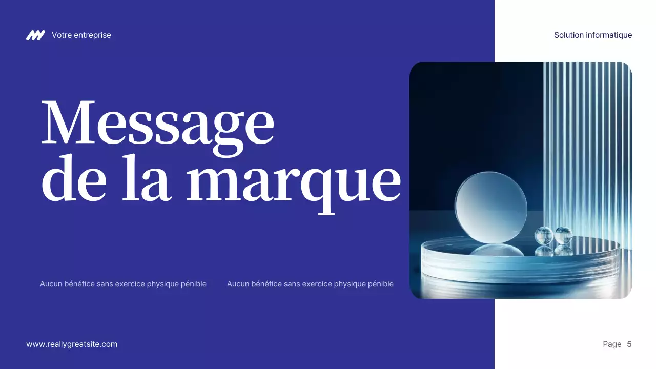 Présentation de la solution informatique Blue Modern