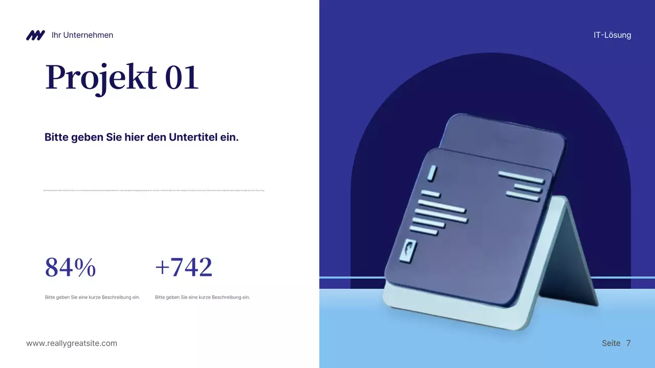 Präsentation der Blue Modern IT-Lösung