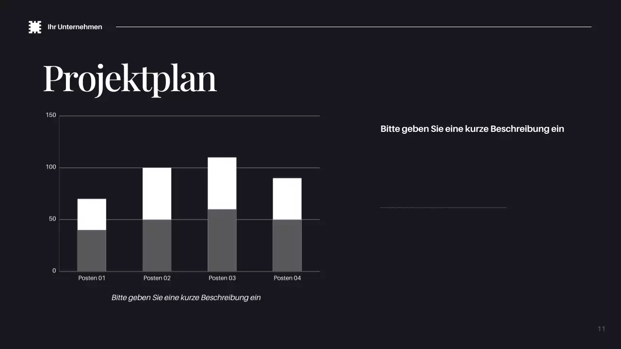 Black Modern IT Solution Anzeige