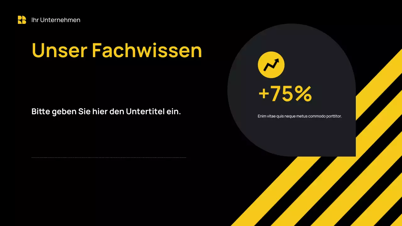 Yellow Modern Business Präsentation