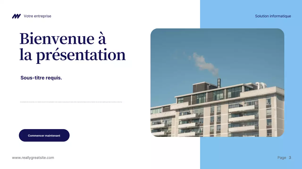 Présentation de la solution informatique Blue Modern