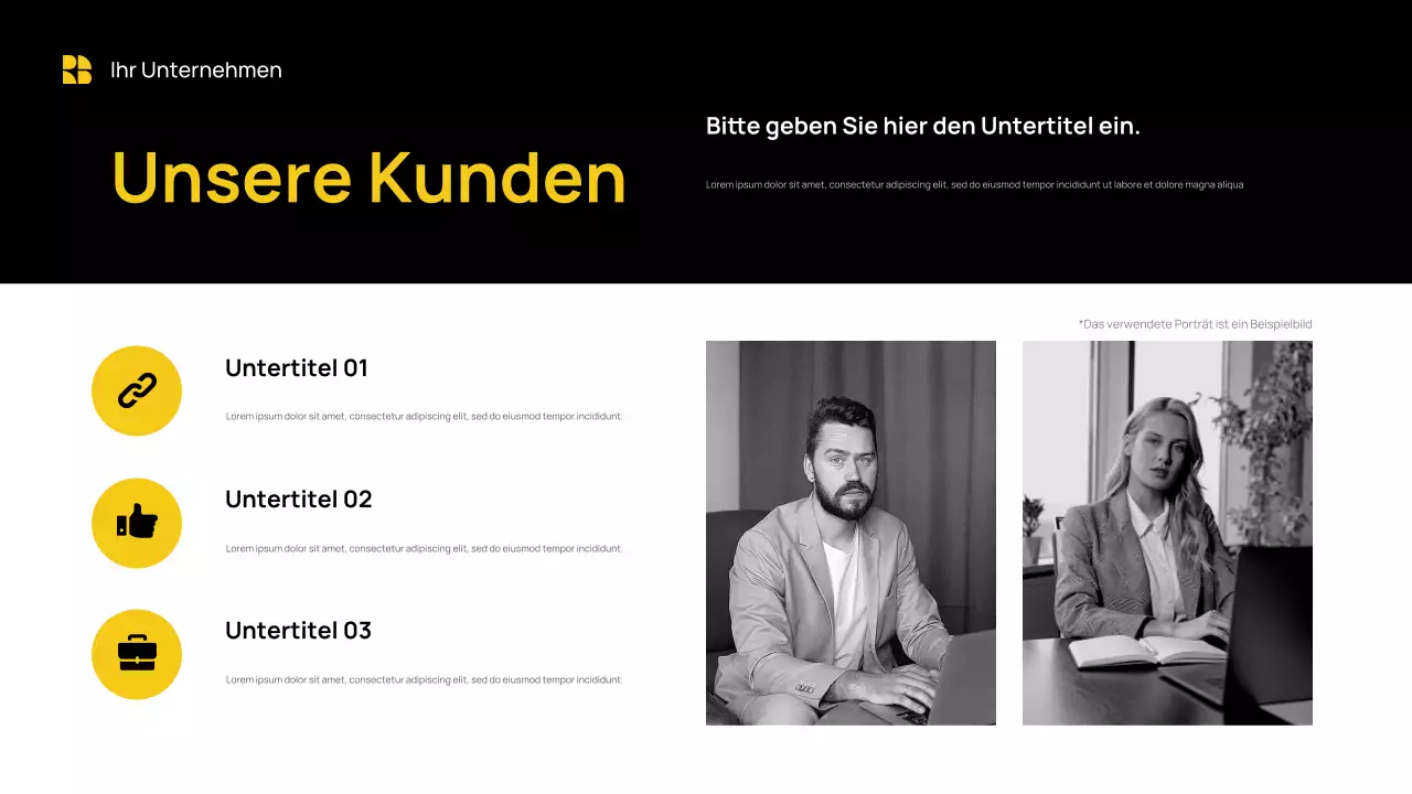 Yellow Modern Business Präsentation