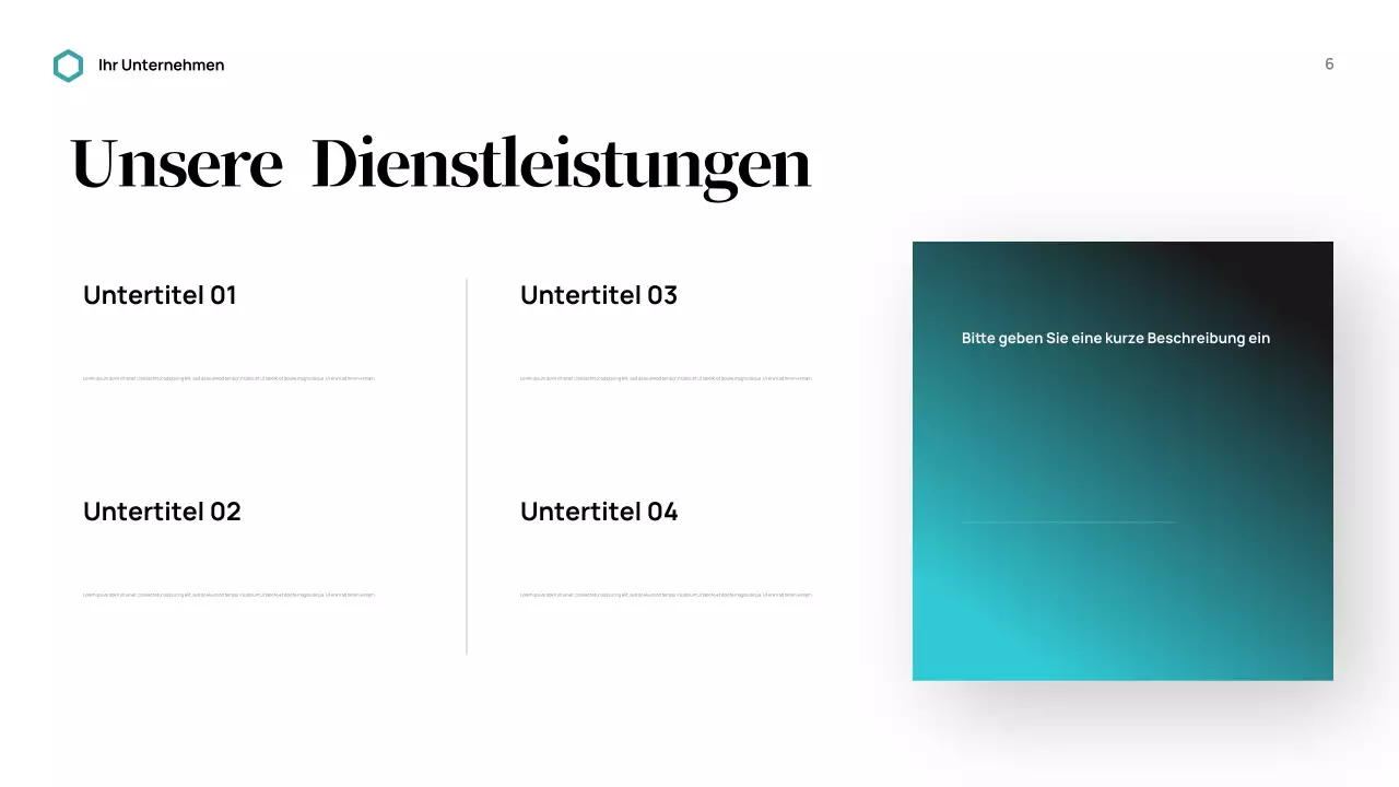 Black Modern Business Präsentation