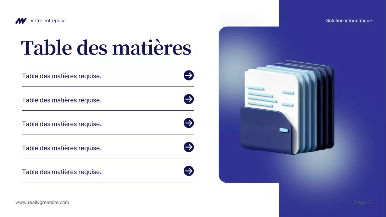 Présentation de la solution informatique Blue Modern