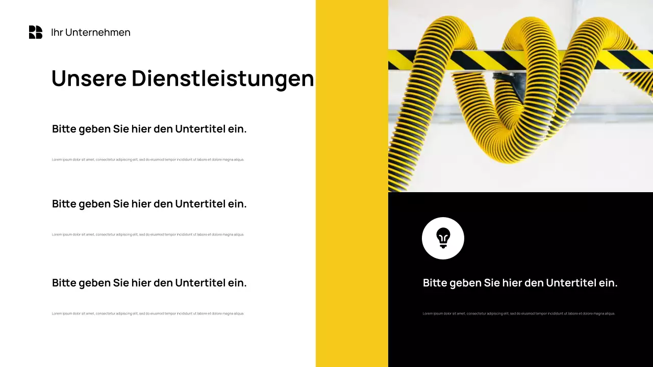 Yellow Modern Business Präsentation