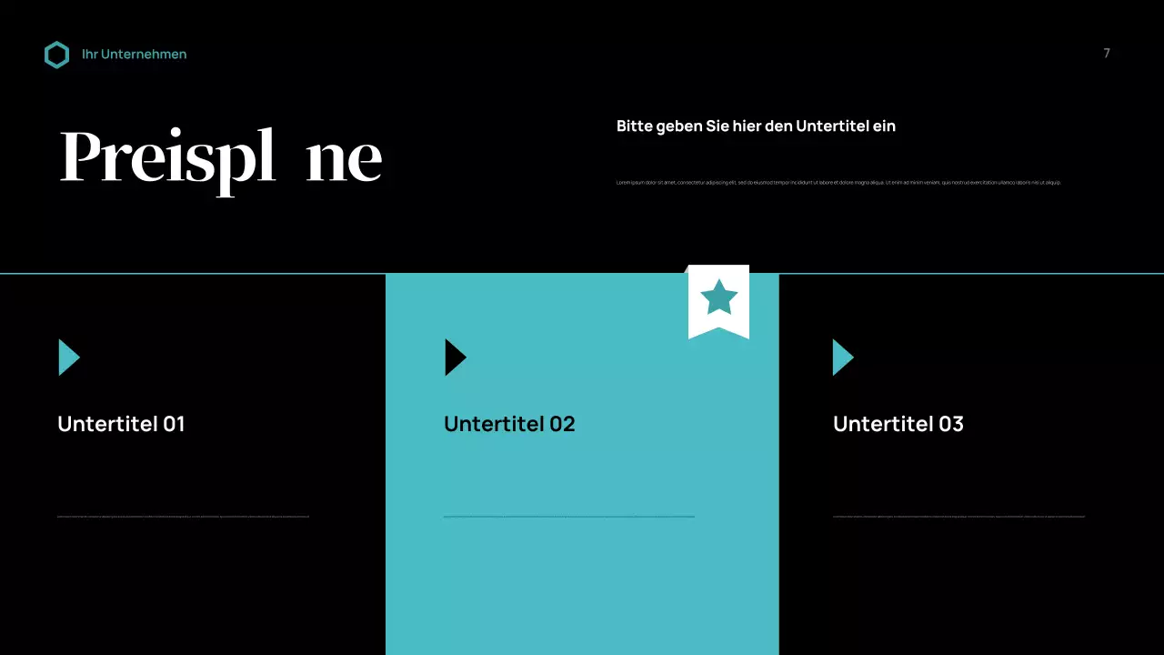 Black Modern Business Präsentation