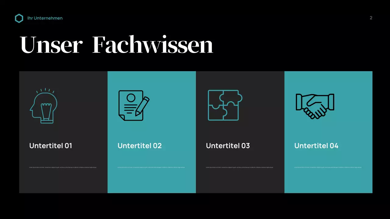 Black Modern Business Präsentation