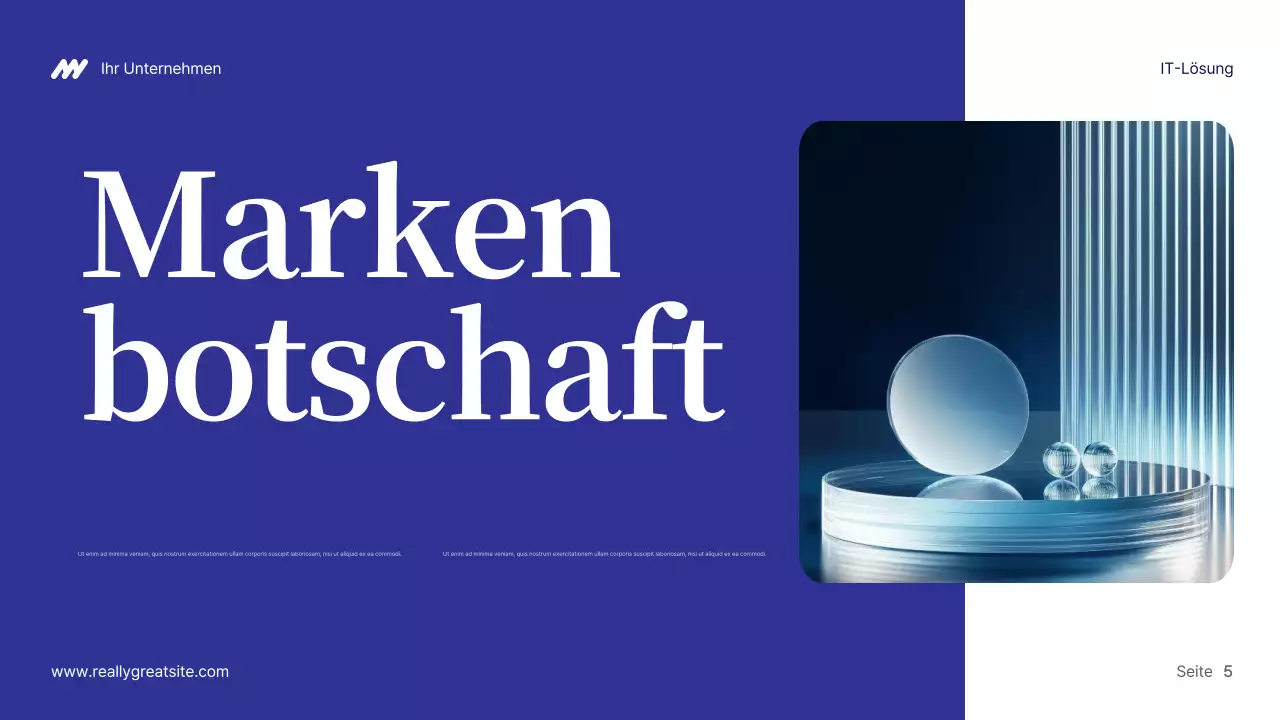 Präsentation der Blue Modern IT-Lösung