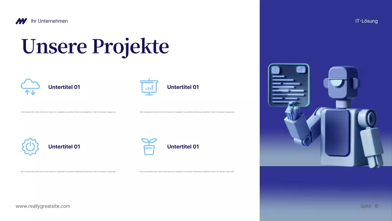 Präsentation der Blue Modern IT-Lösung