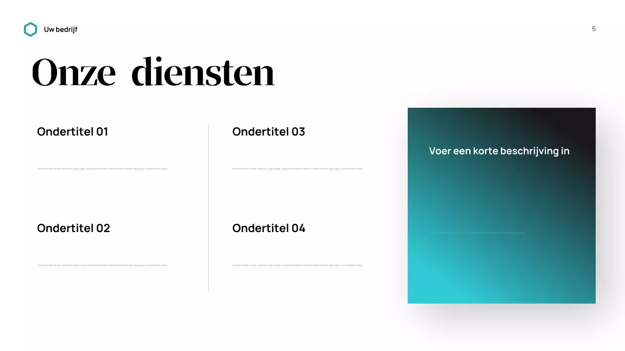 Zwarte moderne bedrijfspresentatie