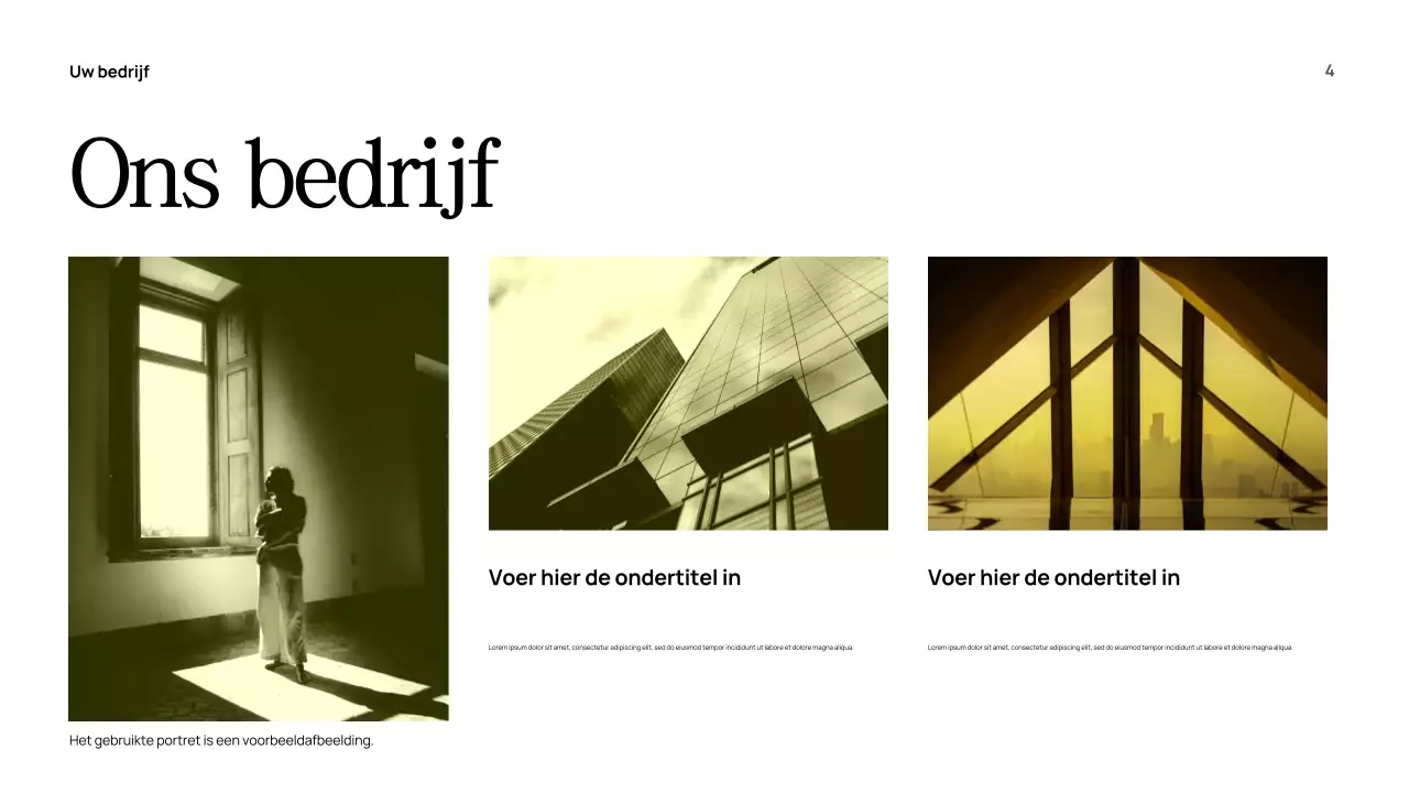 Gele moderne adviesgids