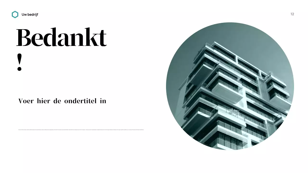 Zwarte moderne bedrijfspresentatie