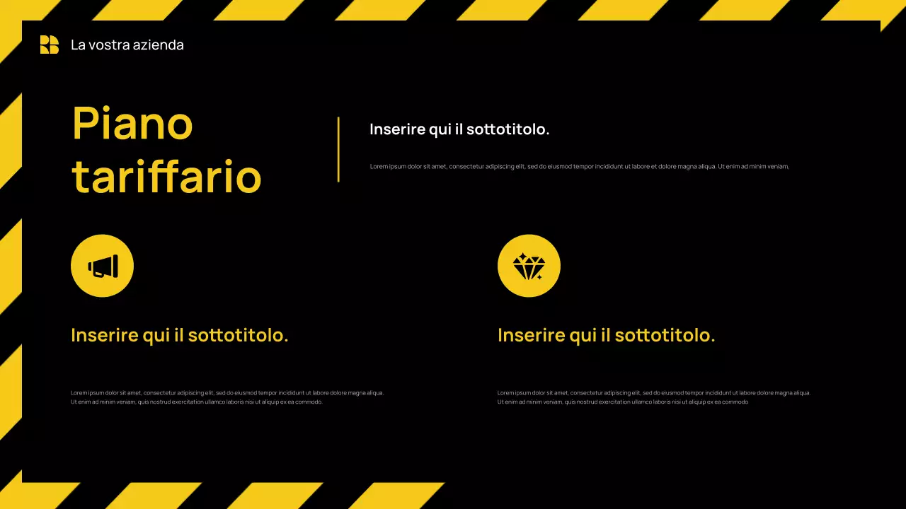 Giallo Presentazione aziendale moderna