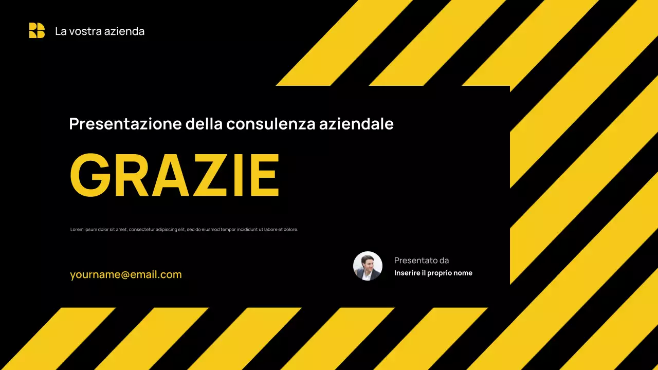 Giallo Presentazione aziendale moderna