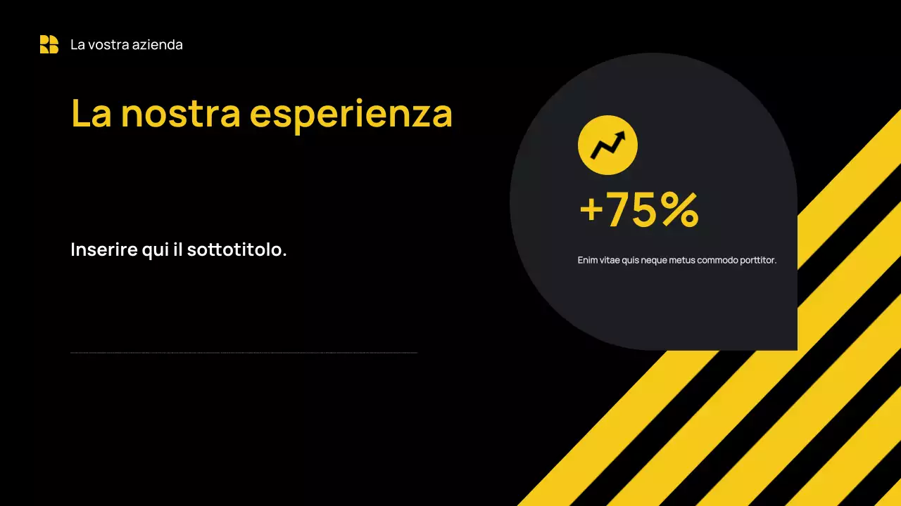 Giallo Presentazione aziendale moderna