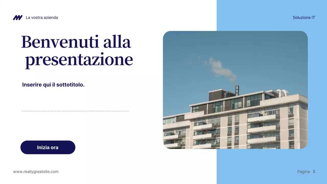 Presentazione della soluzione IT Blue Modern