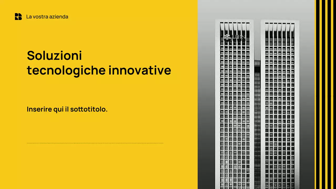 Giallo Presentazione aziendale moderna