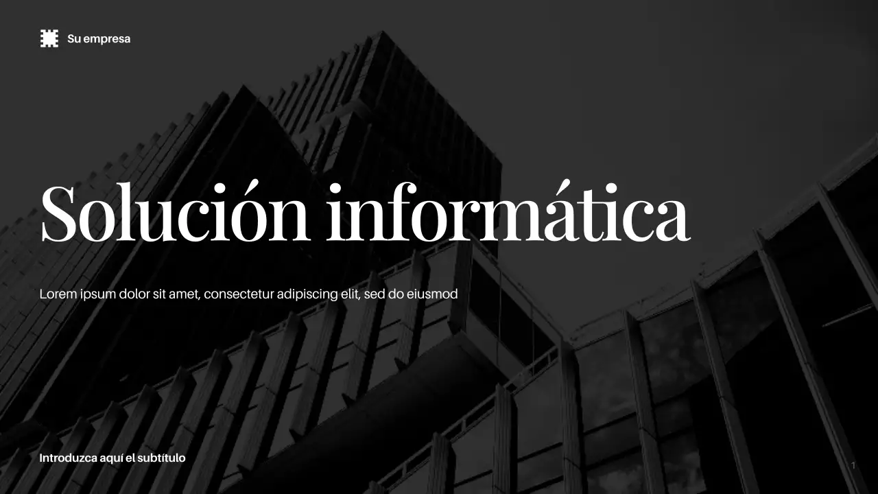 Black Modern IT Solution Anuncio