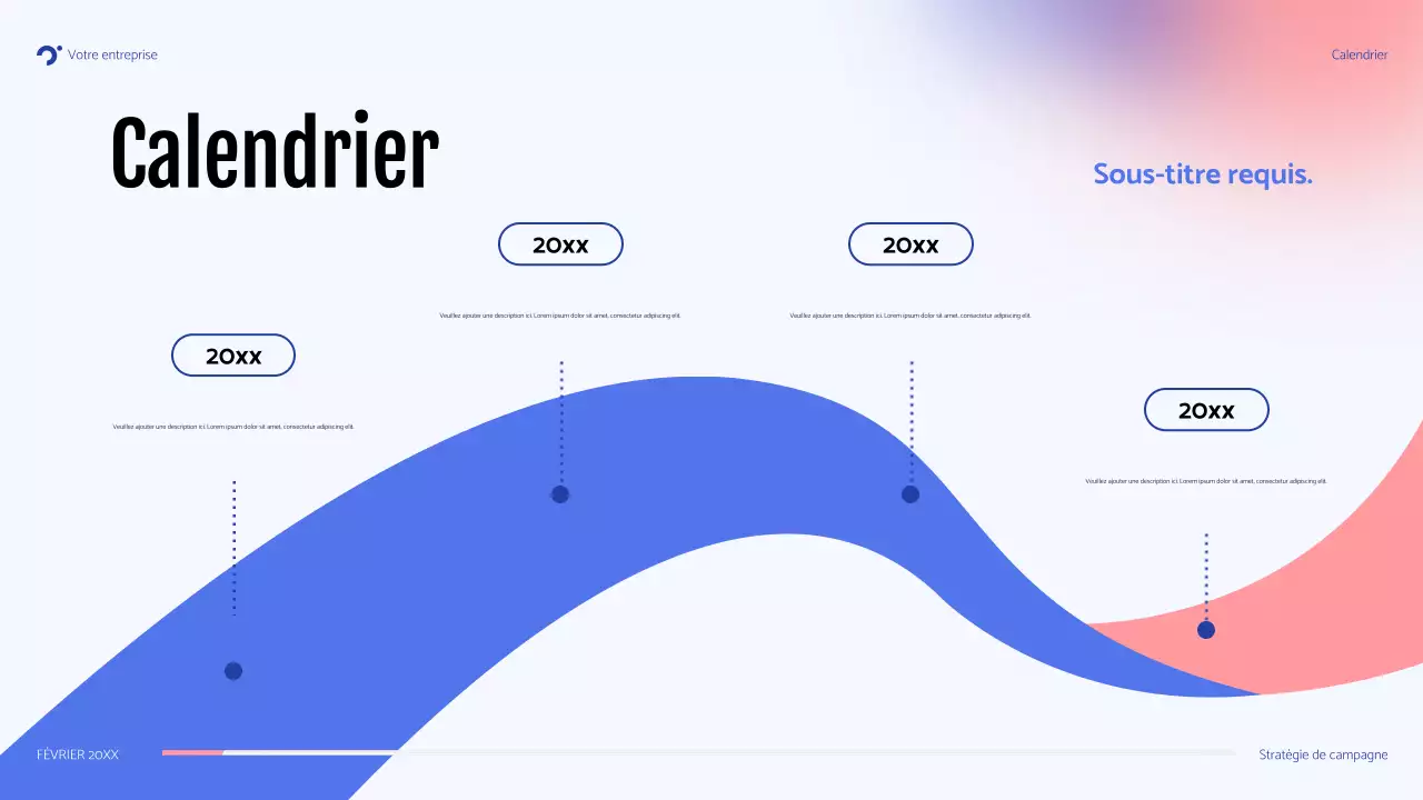 présentation de la campagne moderne bleue