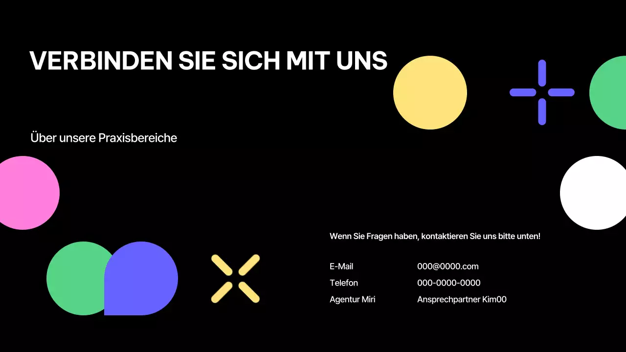 black modern design Firmenprofil