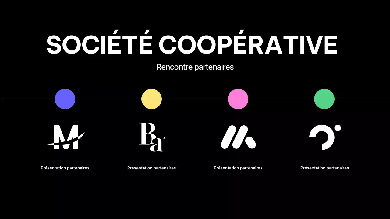 black modern design profil de l'entreprise