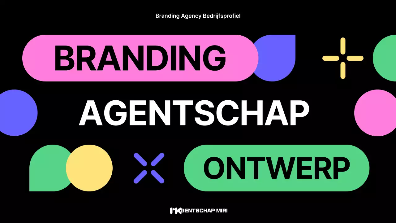 black modern design bedrijfsprofiel