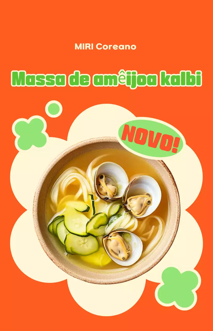 Anúncio de comida Orange Pop