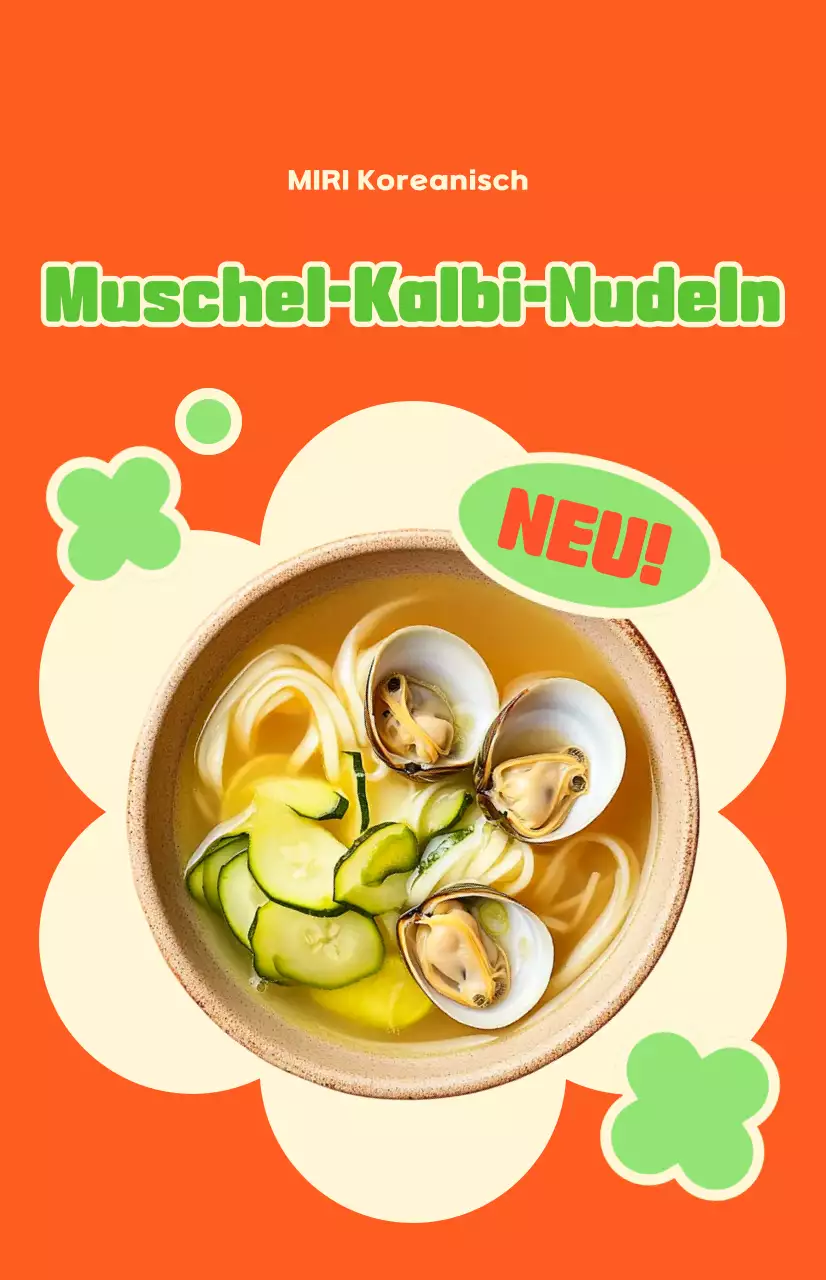 Werbung für Orange Pop-Lebensmittel