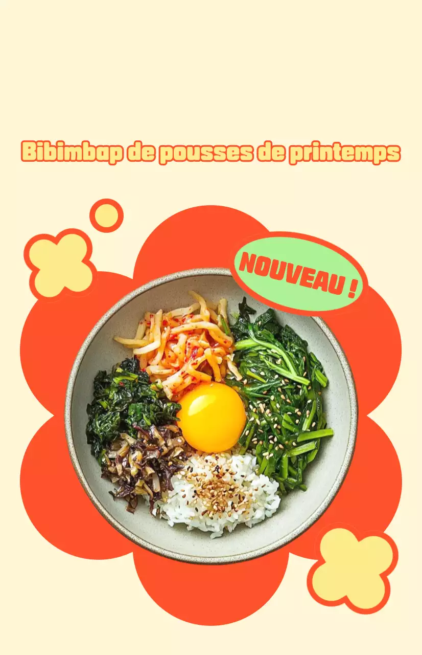 Publicité pour la nourriture Orange Pop