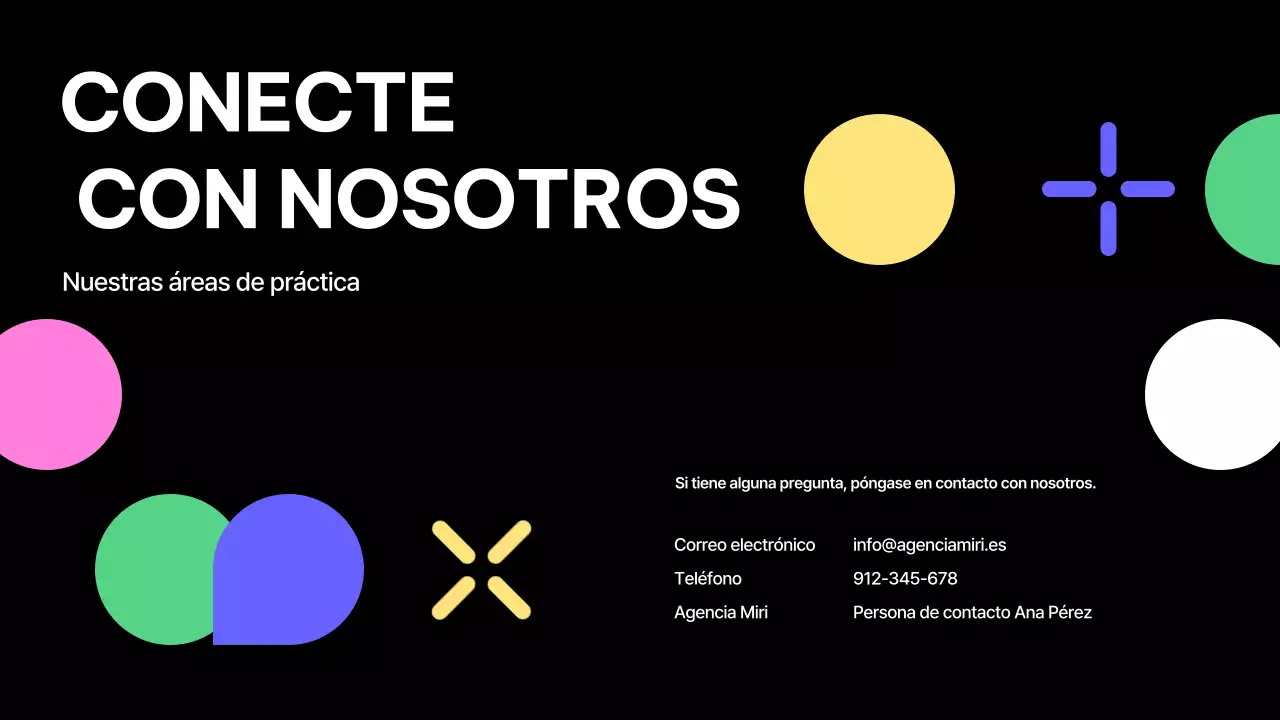 perfil de la empresa black modern design