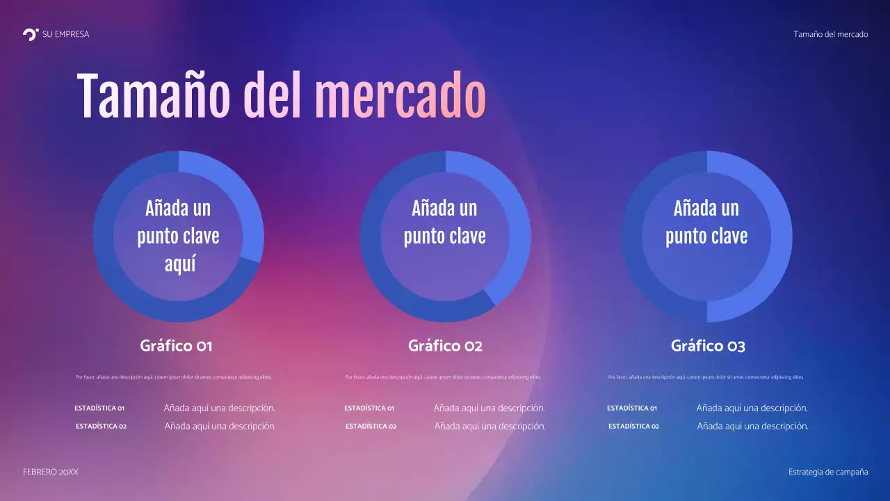 presentación de la campaña blue modern