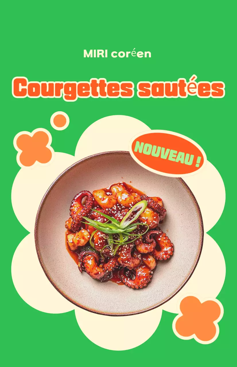 Publicité pour la nourriture Orange Pop