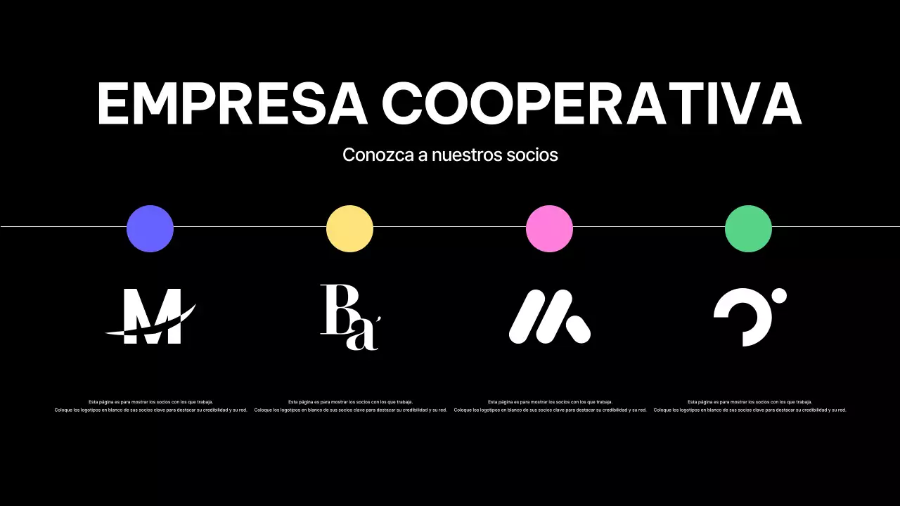 perfil de la empresa black modern design