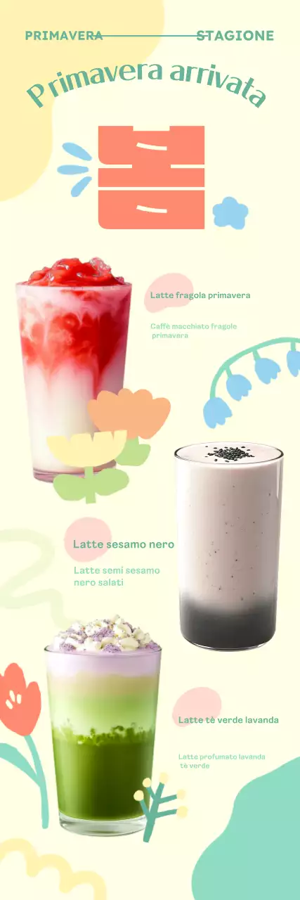 Menù bevande Green Baby