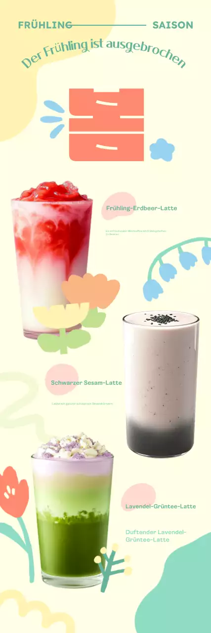 Green Baby Getränkekarte