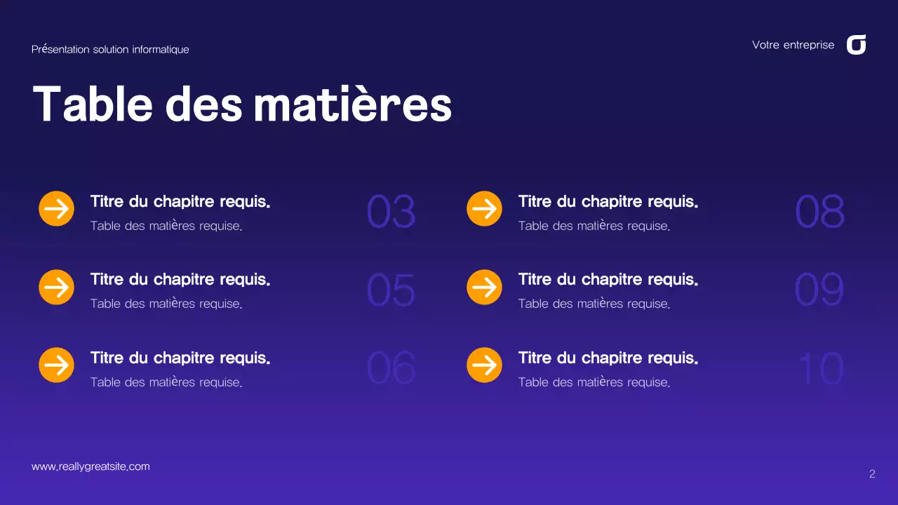 Guide de solutions informatiques abstraites violet-bleu