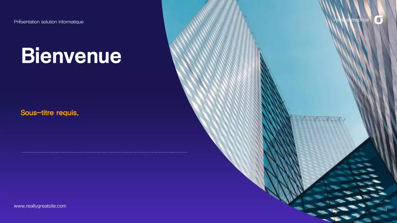 Guide de solutions informatiques abstraites violet-bleu