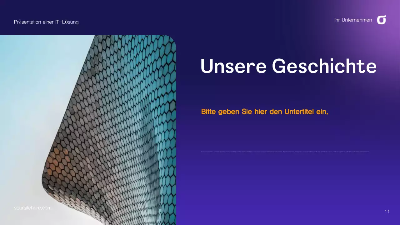 Lila-blauer abstrakter IT-Lösungsleitfaden