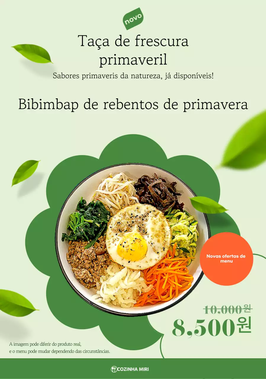 Propaganda de alimentos limpos e verdes