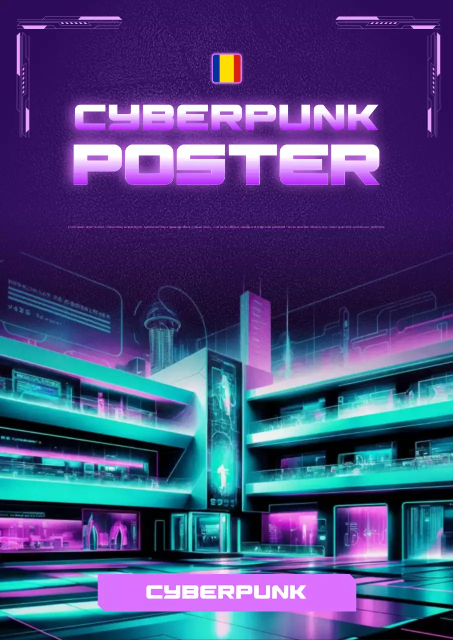 design cyberpunk roxo