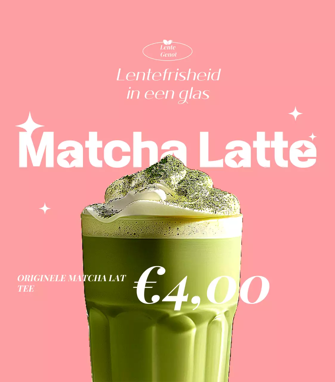 roze frisdrank advertentie