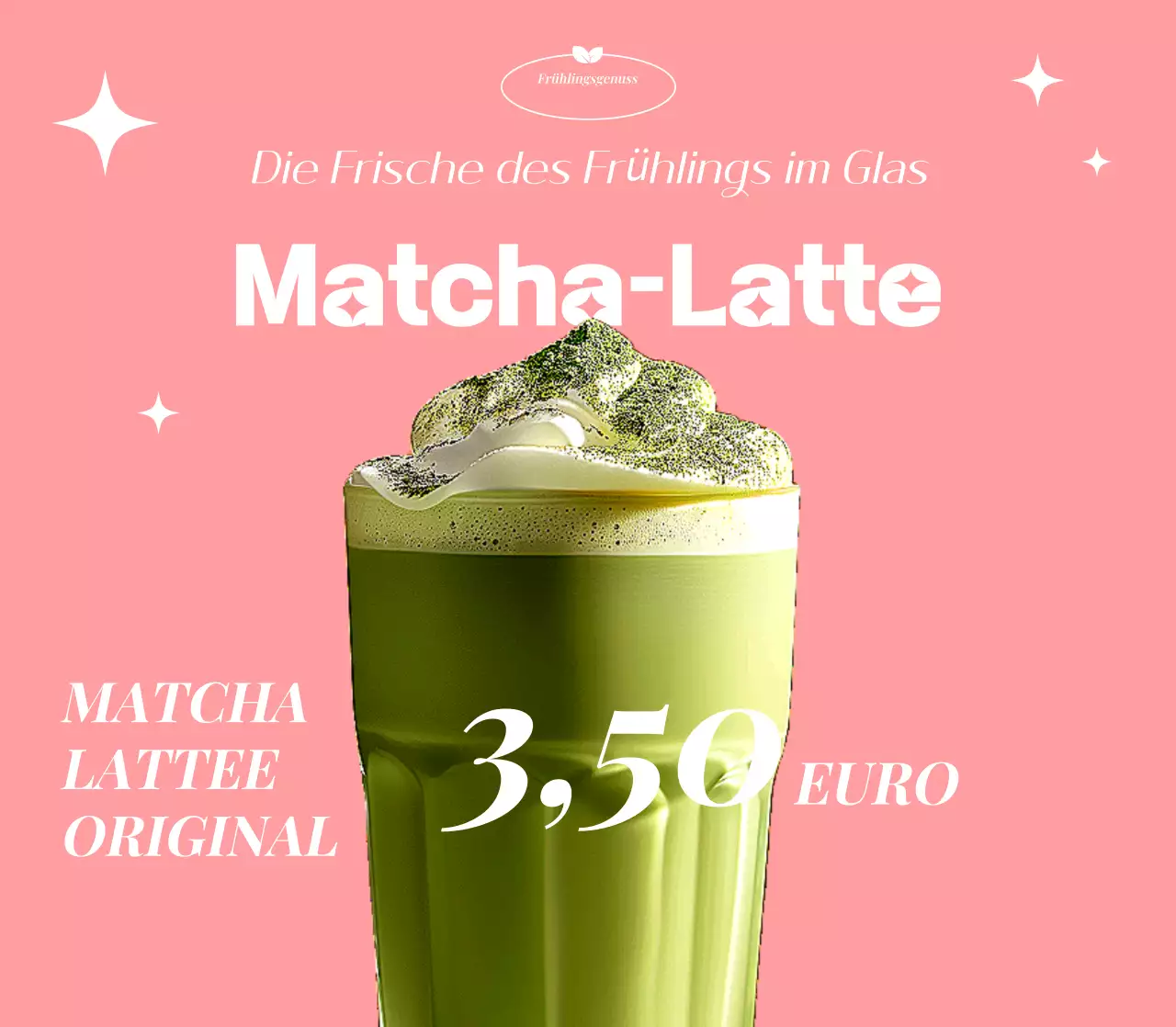 Werbung für „Pink Clean Drink“