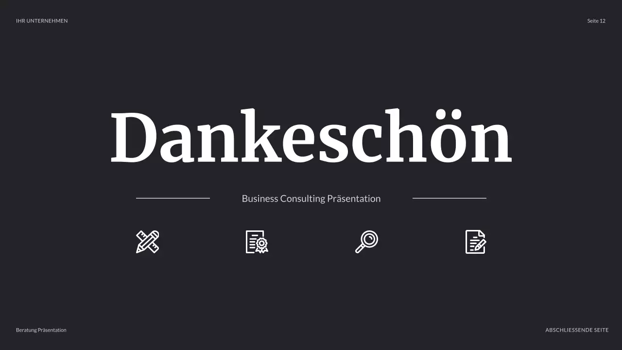 blaue moderne geschäftspräsentation