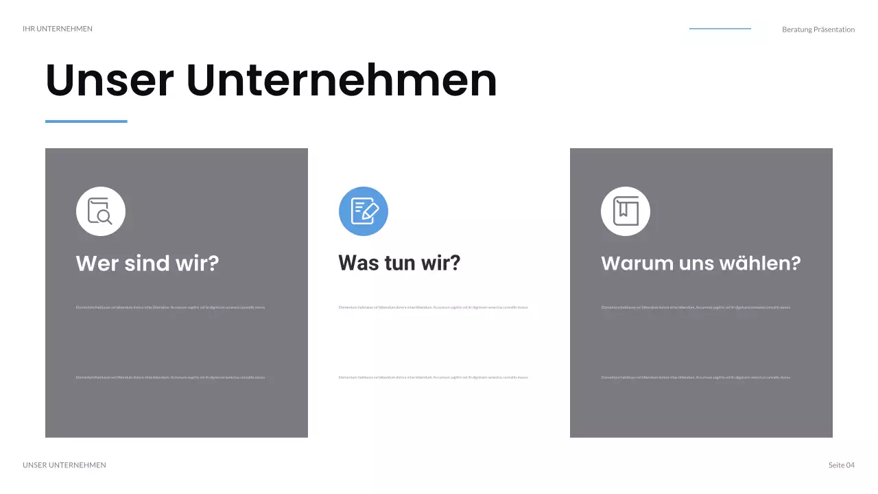 schwarze moderne IT-Präsentation