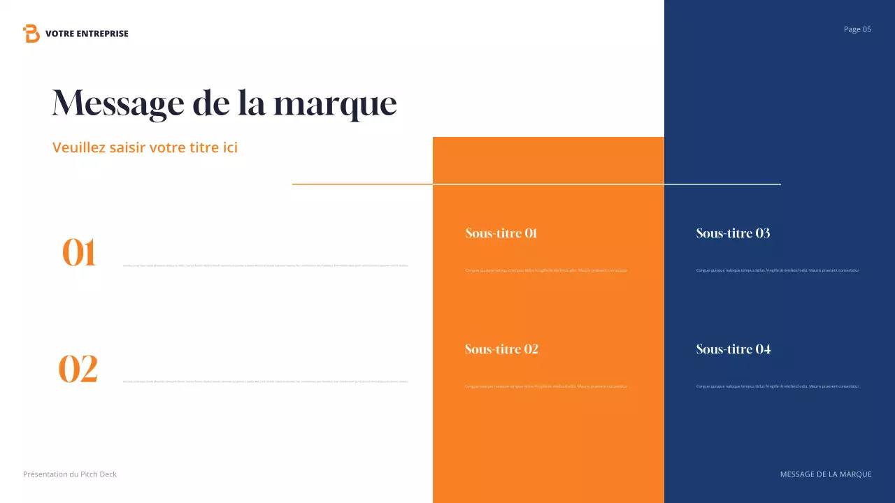 présentation de l'agence orange moderne