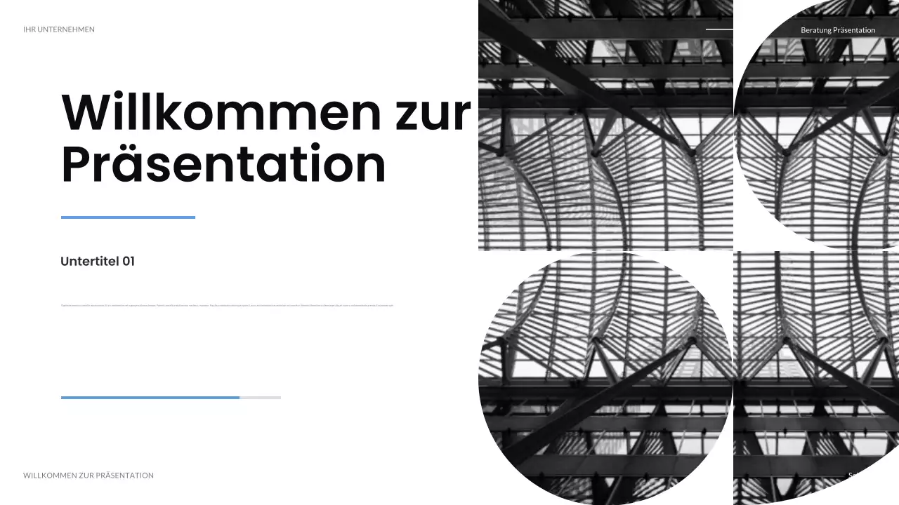 schwarze moderne IT-Präsentation