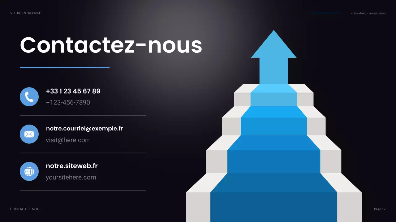 présentation informatique moderne noire