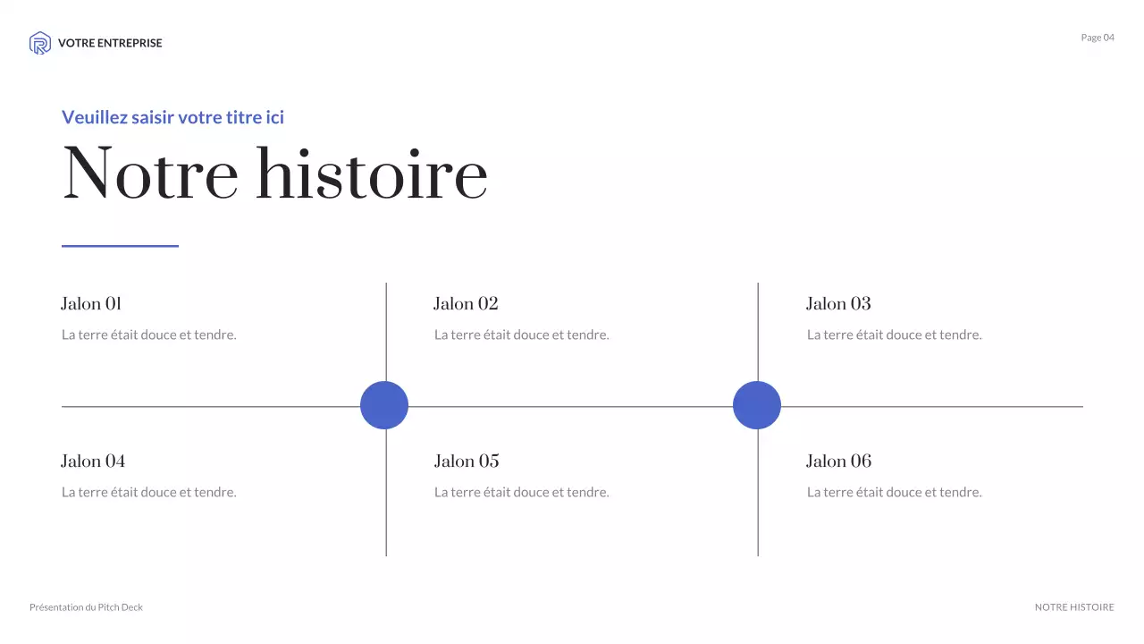 présentation de l'agence moderne bleue