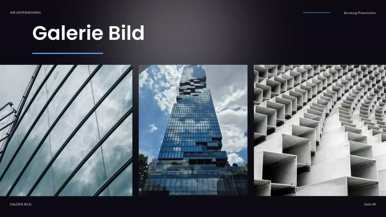 schwarze moderne IT-Präsentation